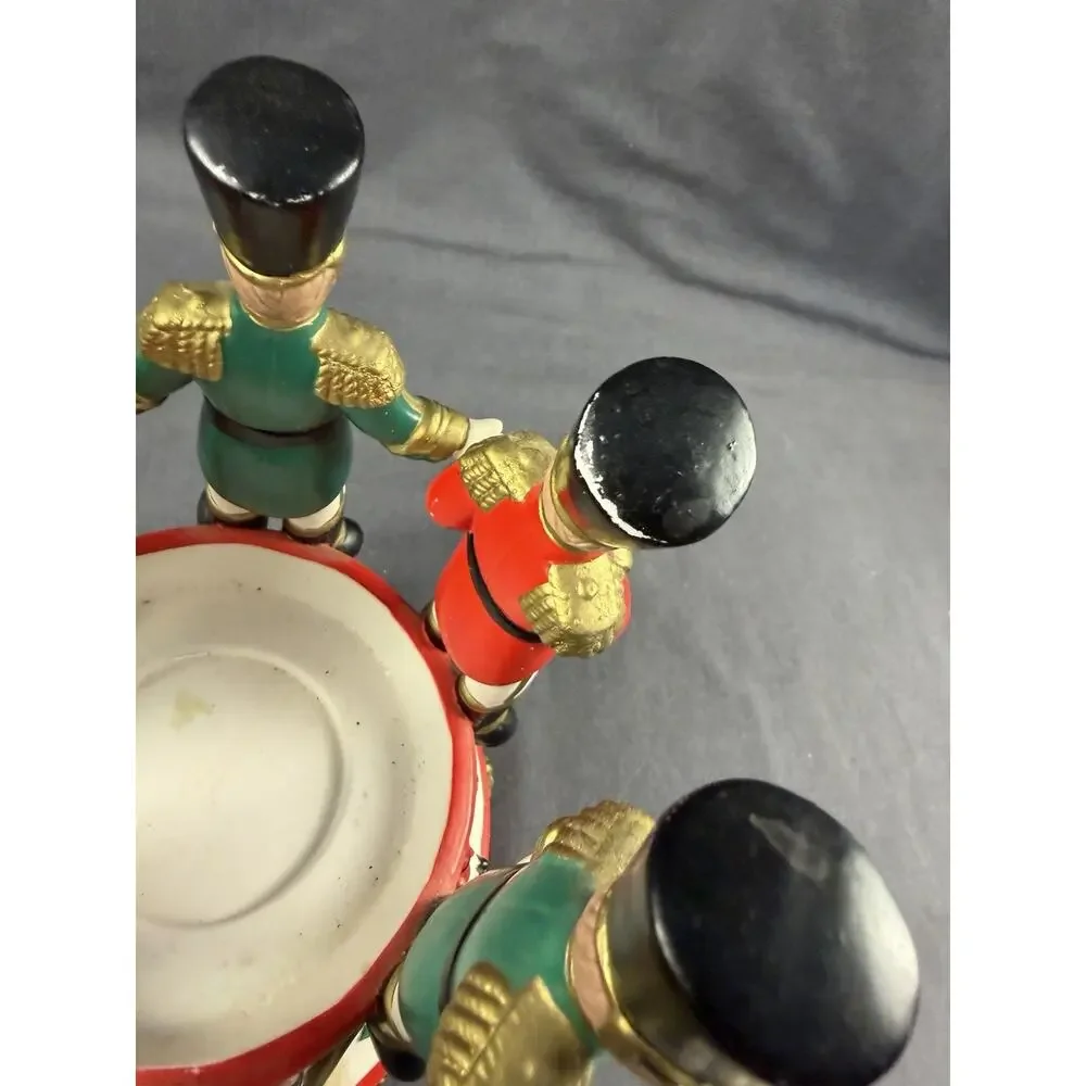 Vintage PartyLite Candle Holder Toy Soldiers Christmas Nutcracker